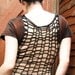 Post Apocalyptic Steampunk Pirate Goth Shredded Metal Punk Woven Deconstructed Distressed top