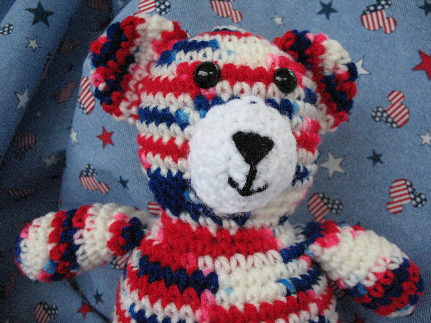 Red, White, and Blue Teddy Bear