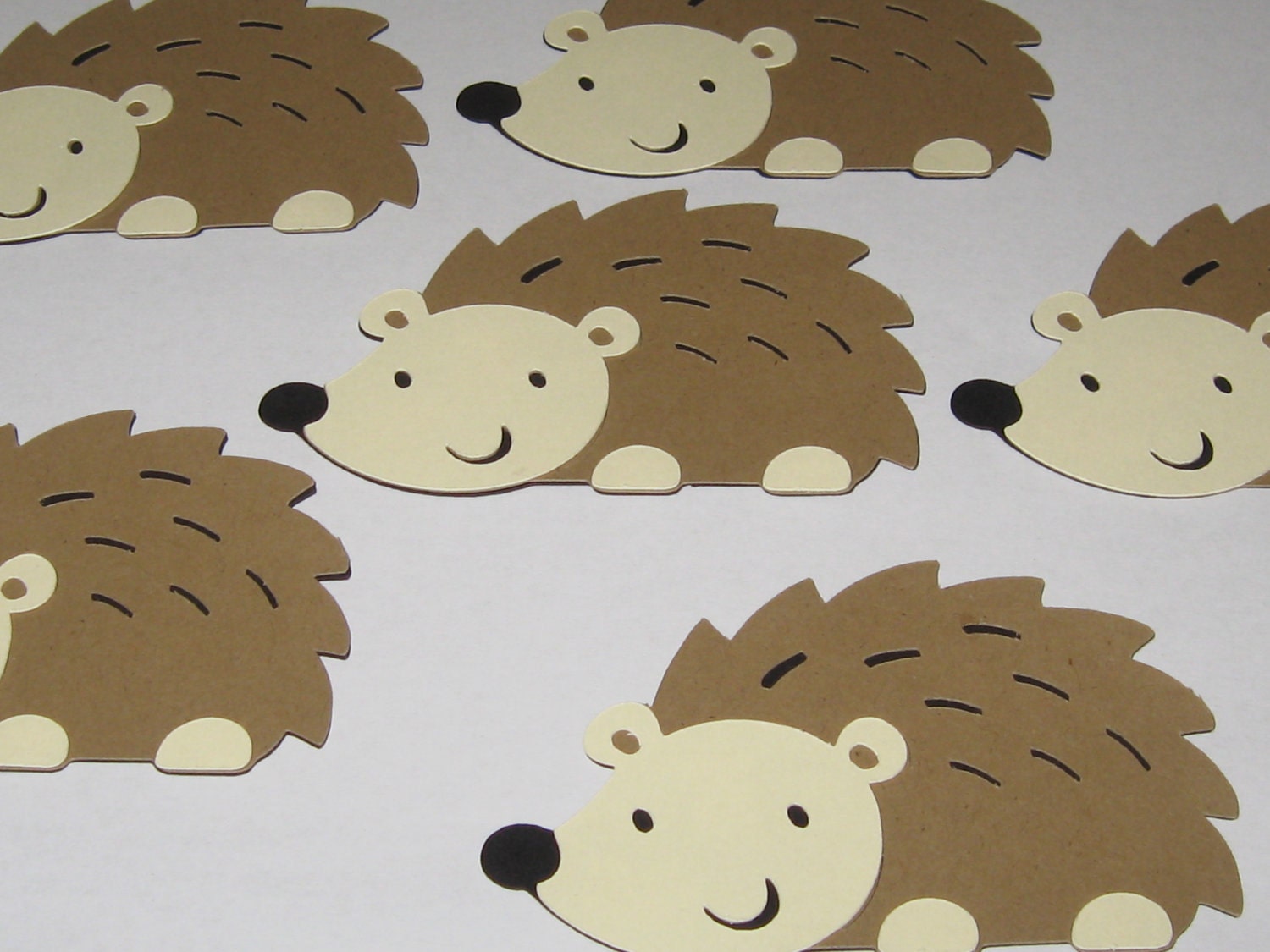 Woodland Animal Die Cuts - Hedgehog / Porcupine - Set of 6