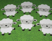 Country Farm / Barnyard Die Cuts - Lamb / Sheep - Set of 6