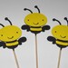 Bee Cupcake Toppers - Set of 12