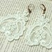 lace earrings - DARLA - ecru
