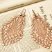 lace earrings -VERONICA- vintage blush