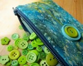 Hard Drive Case or Cosmetic Bag, Tropical Kiwi Punch
