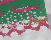 pink preppy alligator note cards- may be personalized