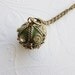 Green Rhinestone Ball Necklace