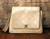 RESERVED - Authentic Vintage Chanel Leather Purse Handbag