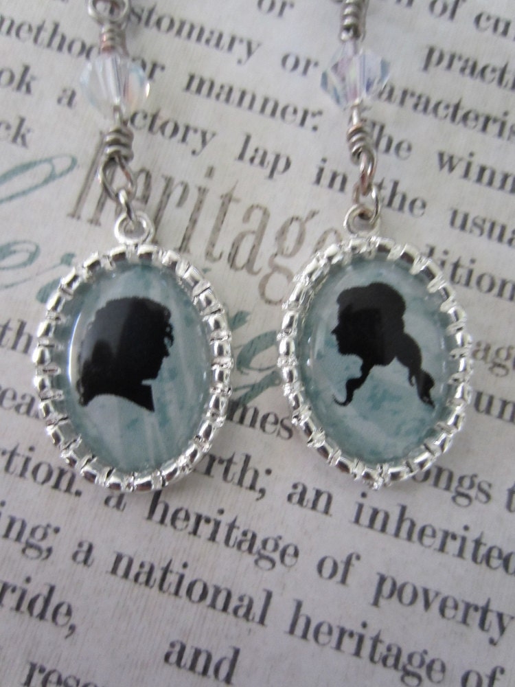 Rumpelstiltskin/Belle Silhouette Earrings