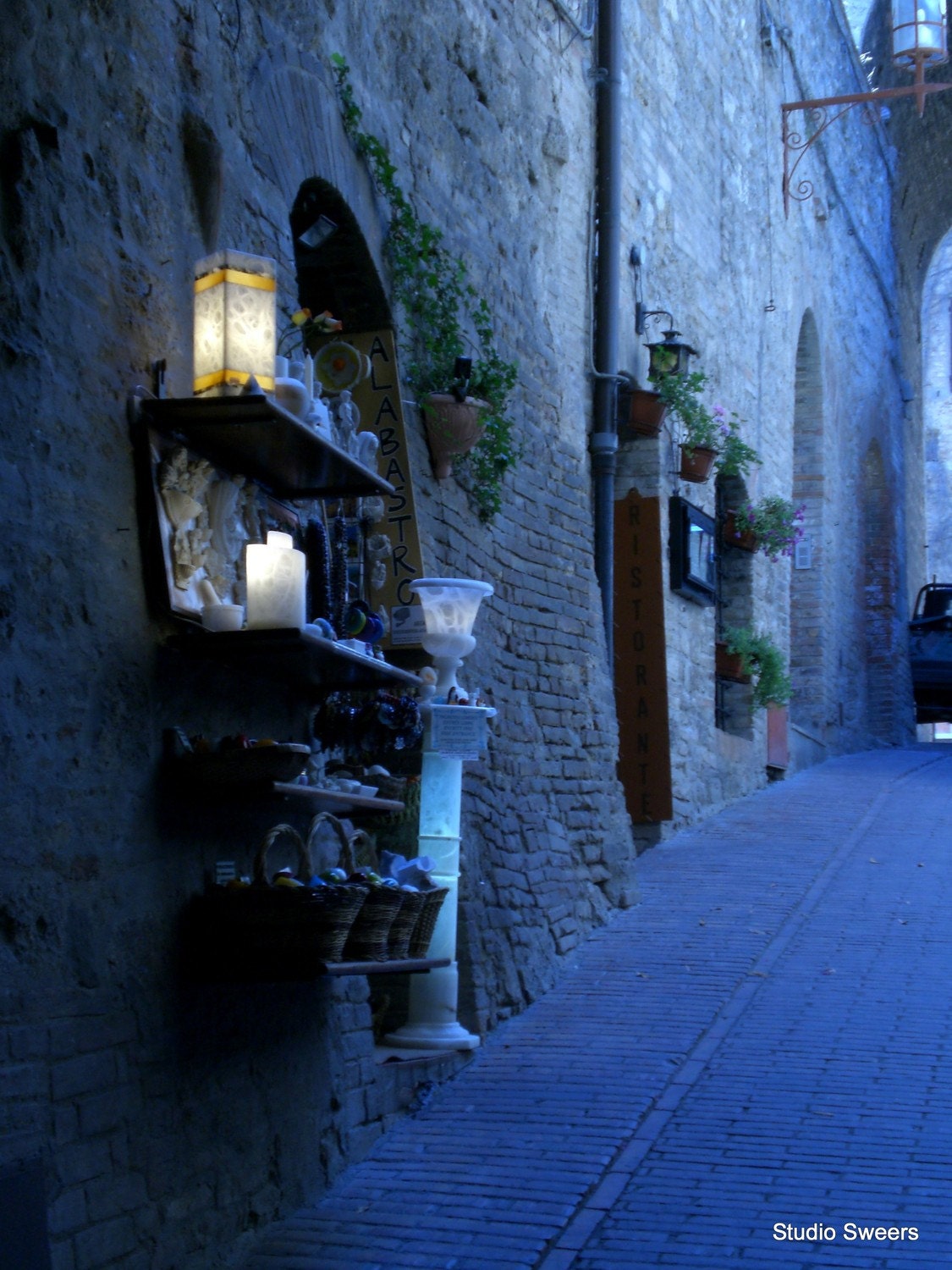 A Cyan Night in the Cinque Terre