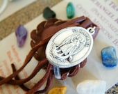 Safe Travel with Archangel Raphael pocket-size Crystal Medicine Bag