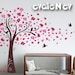 Wall Decals - Cherry Blossom Tree Wall Decal with Birds - Wall Stickers - TRCB020R