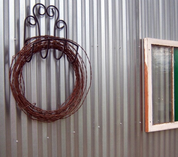 Vintage Barbed Wire Wreath - Hurricane Sandy Relief