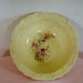 Vintage W.S. George Fleurette Yellow Bowl Pink Flowers RESERVED