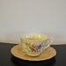 Vintage W.S. George Fleurette Cup Saucer Set RESERVED
