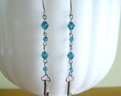 Skeleton Key  Earrings Dangle One of A Kind
