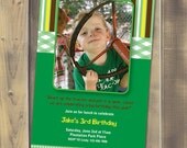 Little Tractor Birthday Invitation - Printable PDF
