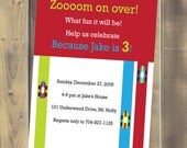 Speedy Little Race Car Invite - Printable PDF