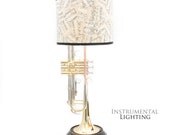 Trumpet Lamp & Sheet Music Lamp Shade