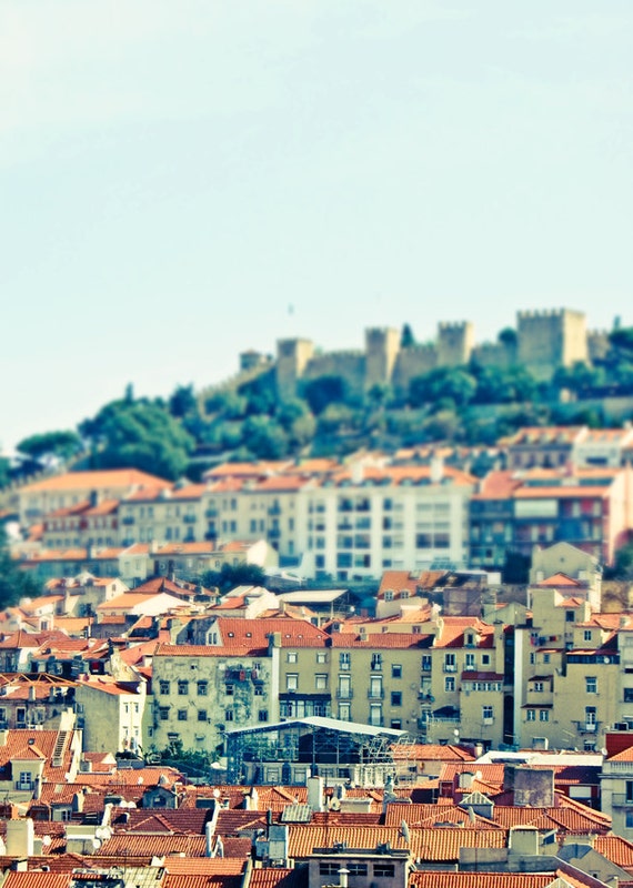 Lisbon Portugal Photo - Jeweled City - 5x7 Original Fine Art Photograph