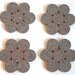 Unique listing for wisconsinative/ Natural Grey Wool Modern Coasters/ Set of 4 Handmade/ Moss Green/ LAST ONE/ Made To Order