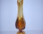 Gold glass vase