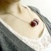 SALE Crochet Necklace with Circles - White and Purple