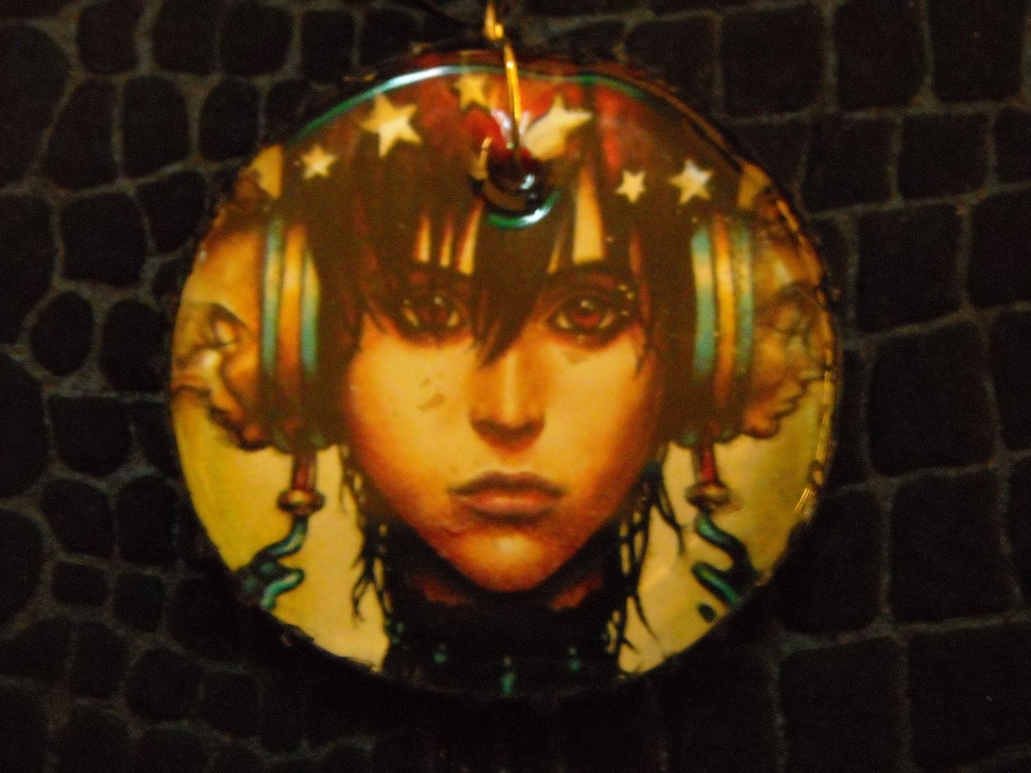 Girl with headphones