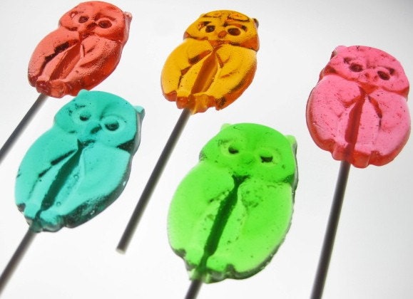 Owl Lollipops 1/2 dozen