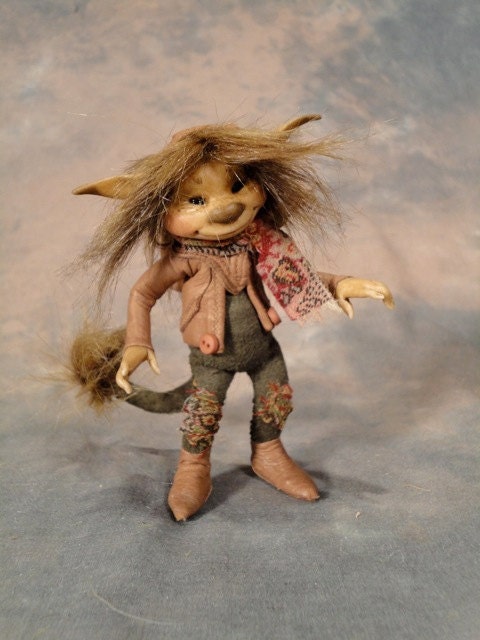 Tiny Troll Armatured Figure By Wendy Froud By Worldoffroud