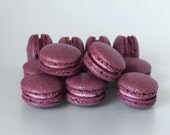 12 Acai French Macarons with Acai Butter Cream
