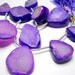 Sparkling Pink & Purple Druzy Top Drilled Briolettes 16 x 12mm to 23 x 21mm -1/2 STRAND