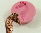 Giraffe Head Flexible Mini Mold/Mould (45mm) for Crafts, Jewelry, Scrapbooking (wax, soap, resin, pmc, polymer clay) (168)