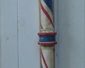 Handcrafted - Antique Replica - Barber Shop Pole - Wooden