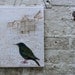 Bird oil painting - Starling 'Beach picnic'