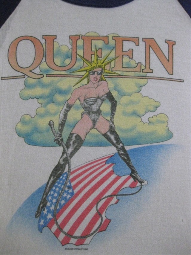 queen 1980 tour shirt