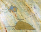 Little Tuller Lake, Prismacolor pencil and acrylic on paper