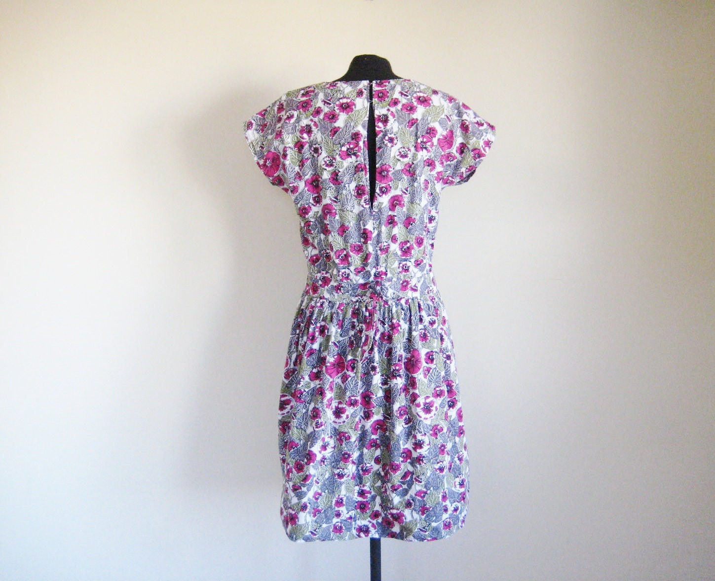 Vintage 50's Novelty Print Cotton Dress