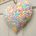 Valentine Decoration - Candy Hearts Puffy Heart Valentines Day Decor