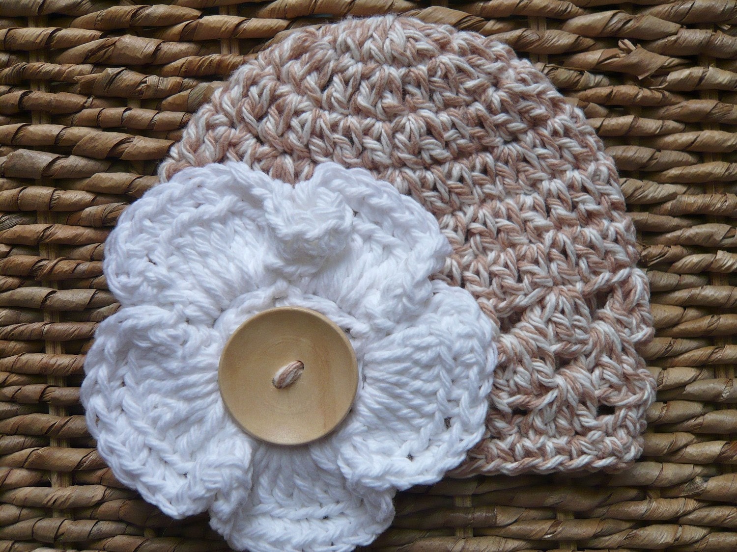 RESERVED FOR ESTHER - Crocheted Flower