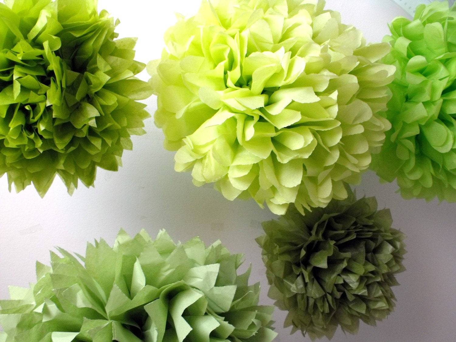 Tissue paper pom pom Sale ... 20 poms ... Choose Your Colors Il_170x135