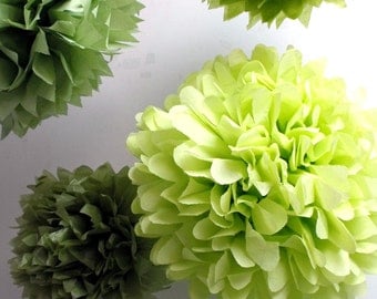 Tissue paper pom pom sale 4 Poms ... Choose Your Colors