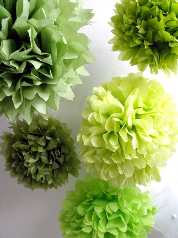 5 Poms ... Choose Your Colors Il_570xn