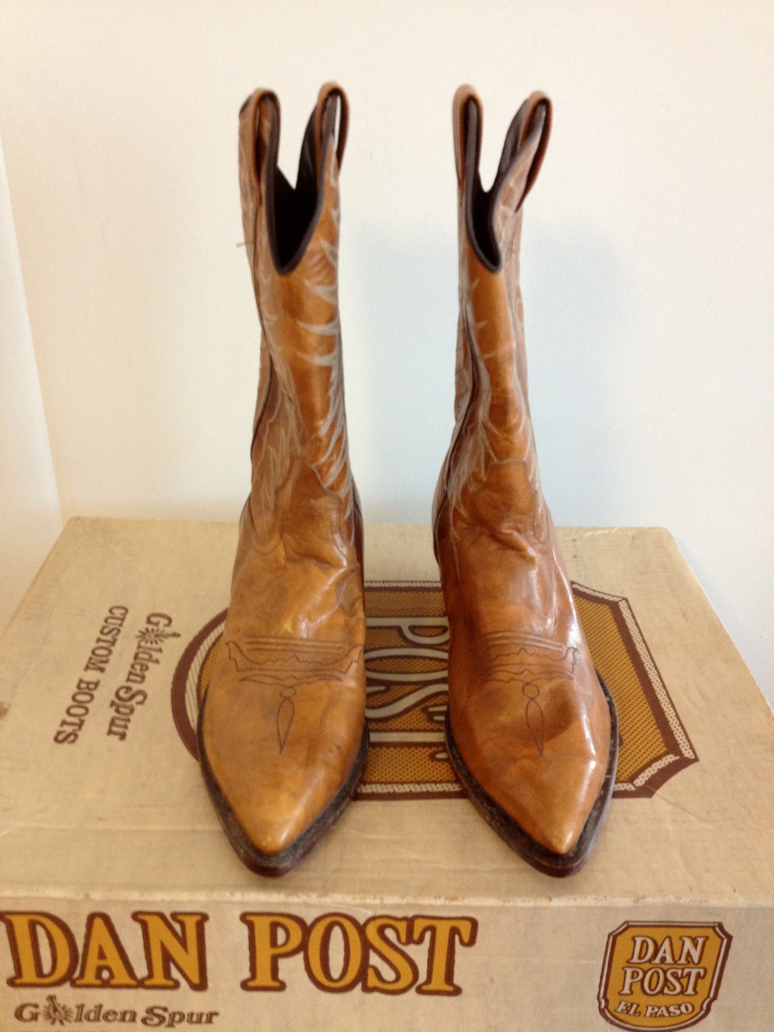 Dan Post Vintage Men's Cowboy Boots Sz 8