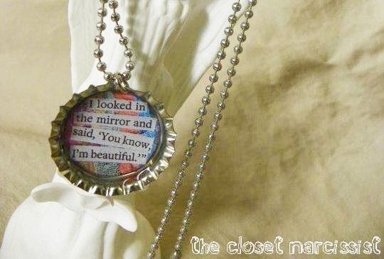You Know - I'm Beautiful Bottlecap Necklace