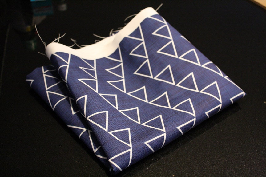 100% Quilting Cotton - Original design - "Dancing Triangles" ( Full yard)