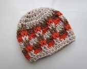 CROCHET PATTERN PDF-Front Post Checker Hat