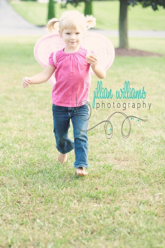CROCHET PATTERN PDF-Little girl Butterfly wings