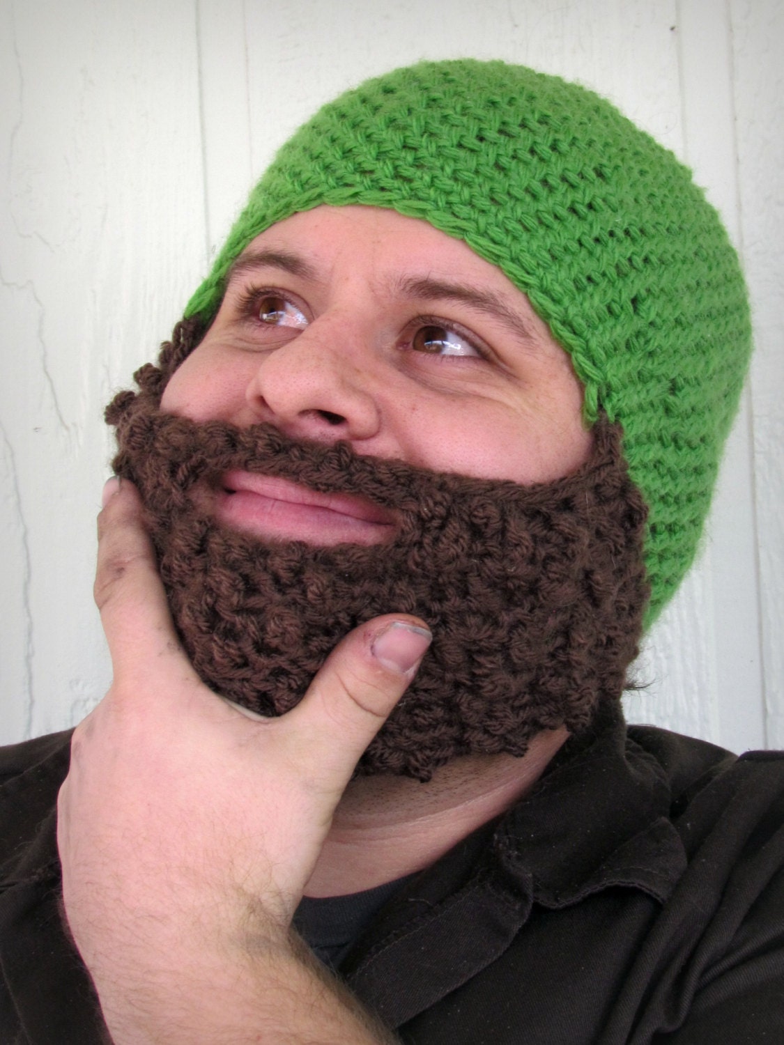 Bearded hat/facewarmer crochetmylove designs