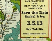 NYC Subway Map Save the Date