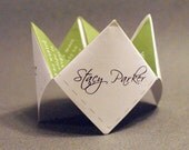Graduation Announcement, Invitation, Card, DIY, Cootie Catcher, High School, College, Decoration, Favor, Grad, Program, Birthday, Moden
